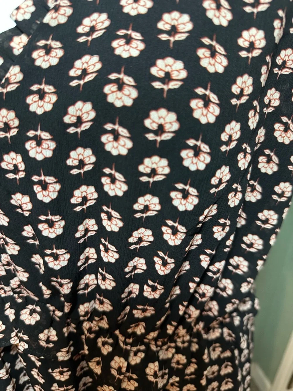 NWT J.Crew Ruffle V-Neck Floral Mini Dress Womens 16